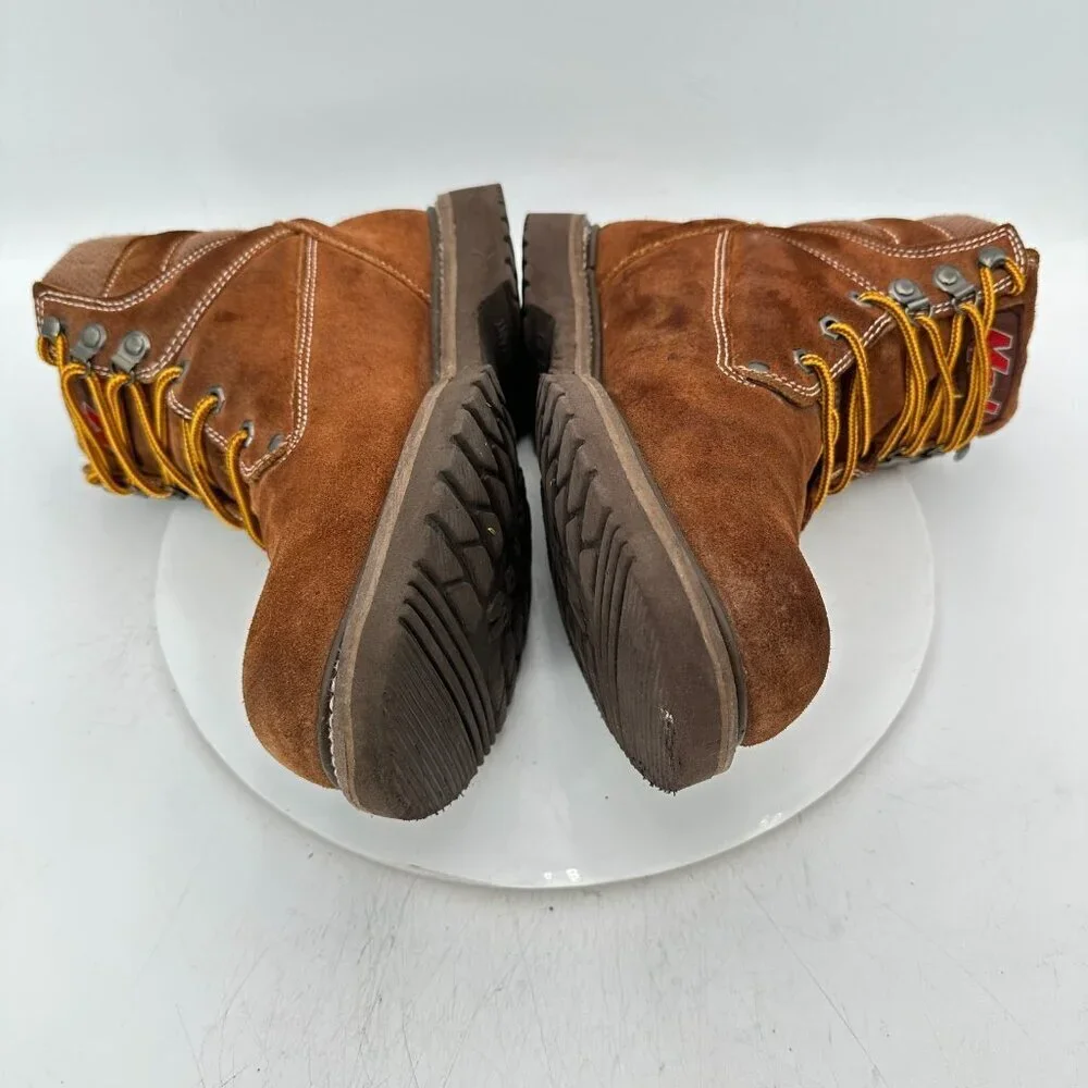 Mack Men Size 11 Brown Suede Leather Steel Toe Oil Resistant Work Boot